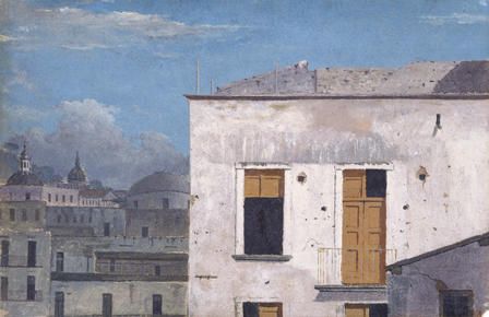 'Adeiladau yn Napoli' gan Thomas Jones, 1782