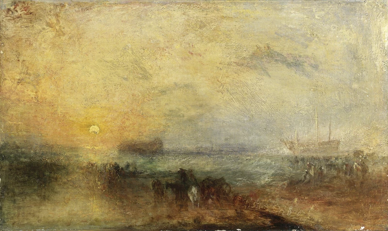 JMW Turner, Y Bore Wedi'r Storm, olew ar gynfas, tua 1840-45