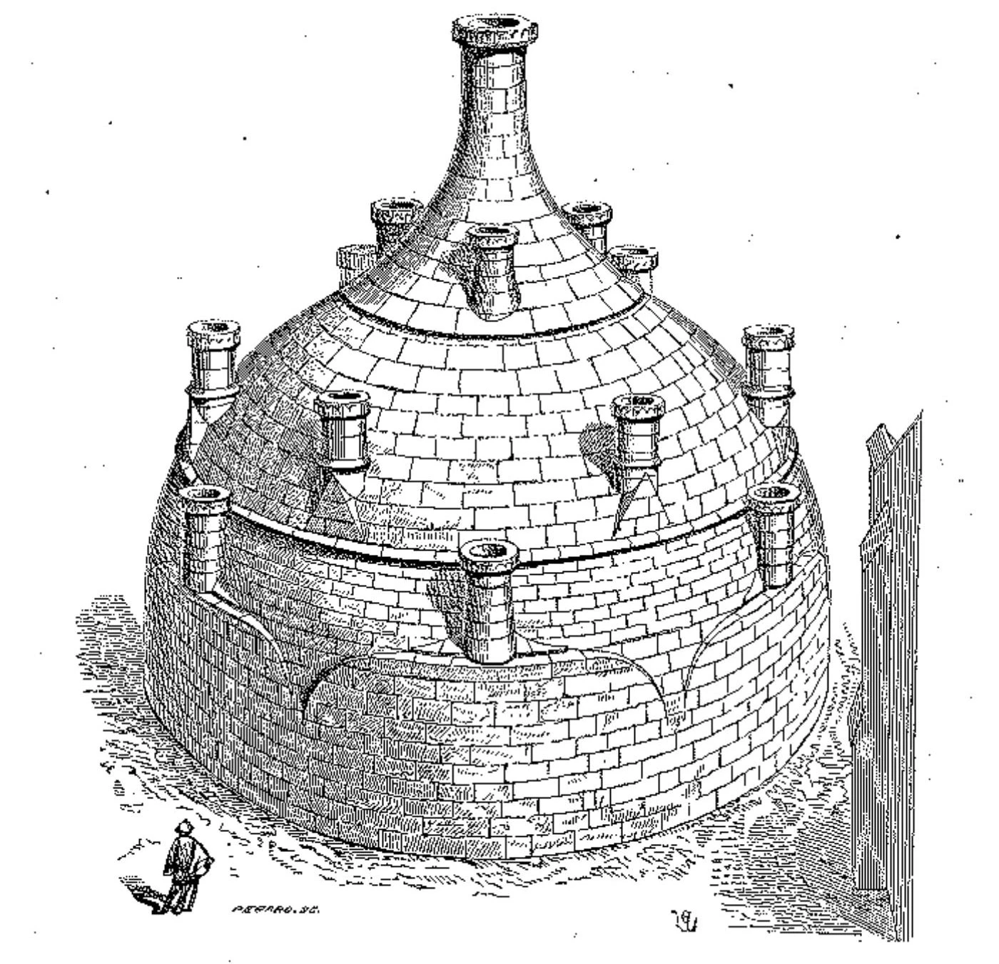 Cegin Abaty Marmoutier, o <em>Dictionnaire raisonné de l’architecture française du XIe au XVIe siècle</em> gan Eugène Viollet-le-Duc (1856)