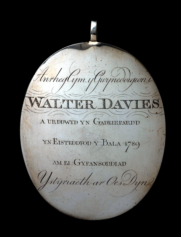 Medal y Gwyneddigion, Corwen, 1789 (cefn)