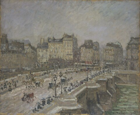 Camille Pissarro (1830–1903); Pont Neuf, effaith eira, 2il gyfres, 1902