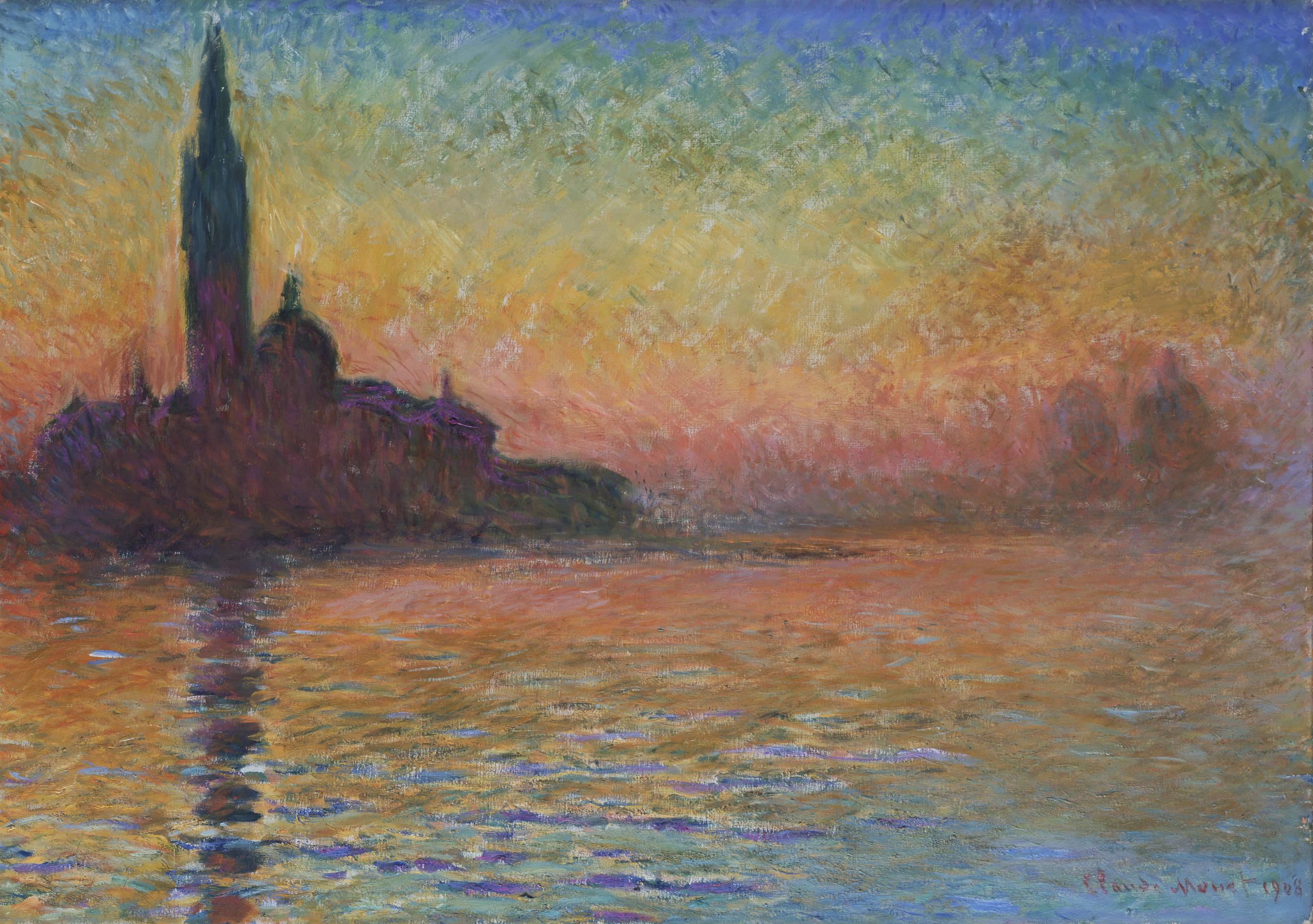 San Giorgio Maggiore, Twilight gan Claude Monet