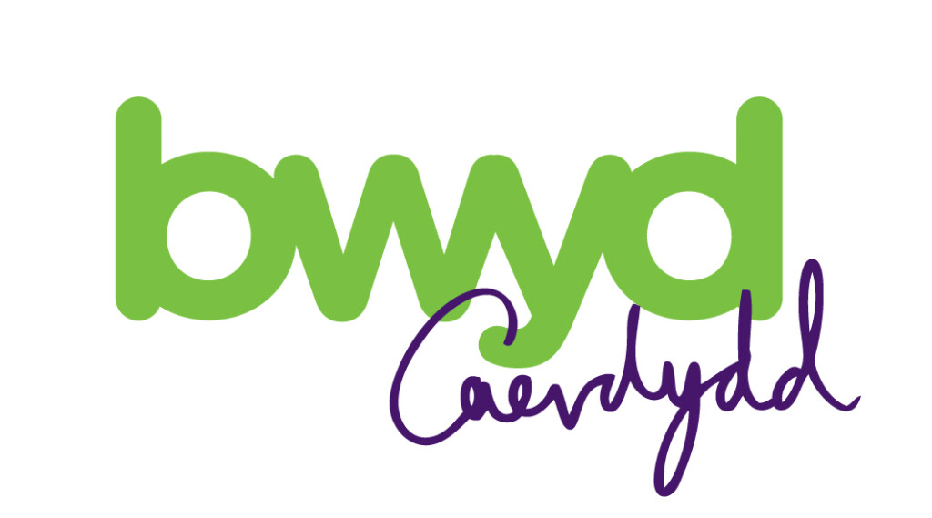 Logo Bwyd Caerdydd yn Gymraeg 