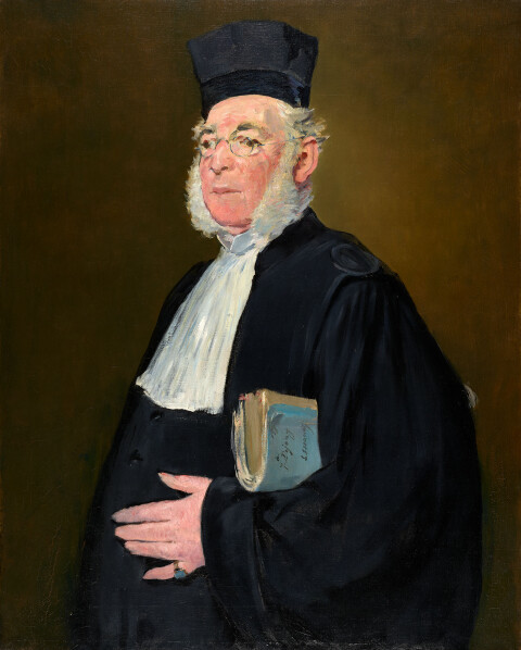 Portread o Jules Dejouy gan Édouard Manet.
