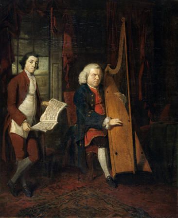 John Parry, y Telynor Dall (bu f.1782) gyda Chynorthwydd
