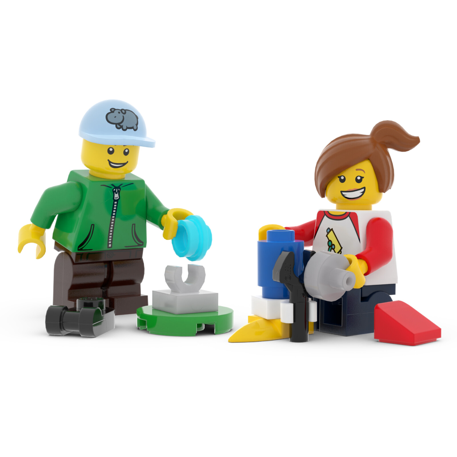 Dau minifigure LEGO