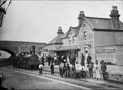 Ffig. 4: Gorsaf Penygroes (nad yw’n bodoli mwyach).